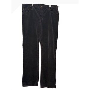 Ralph Lauren Jeans Chocolate Corduroy Pants Straight Sz 12 Capsule Quiet Luxury